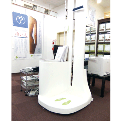 オーダー枕 大阪 専門店 睡眠改善研究室 店舗案内 機械測定機(スマホ)