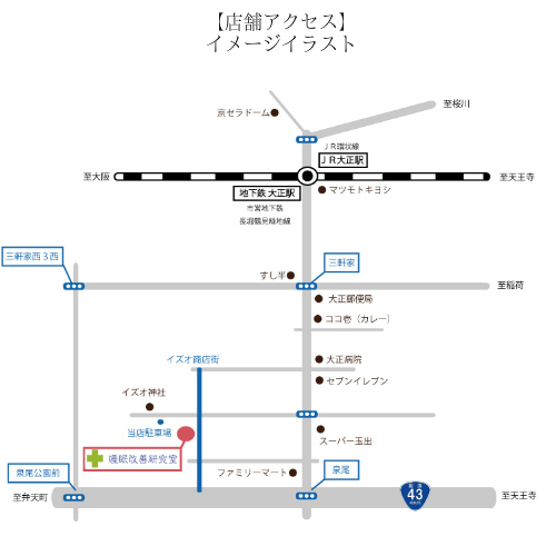 オーダーメイド枕 大阪 睡眠改善研究室 店舗アクセス